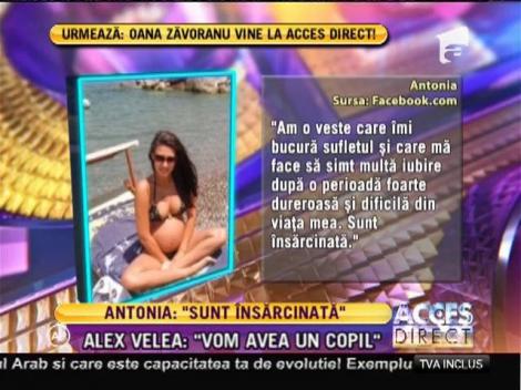 Antonia, însărcinată cu Alex Velea!