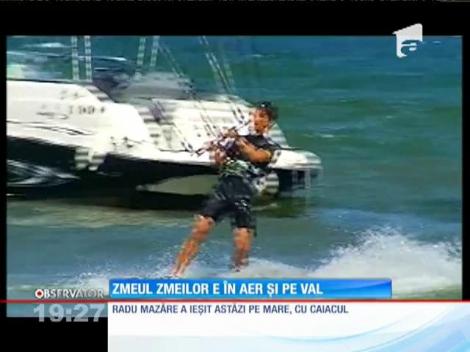 Radu Mazăre a ieșit cu caiacul pe mare
