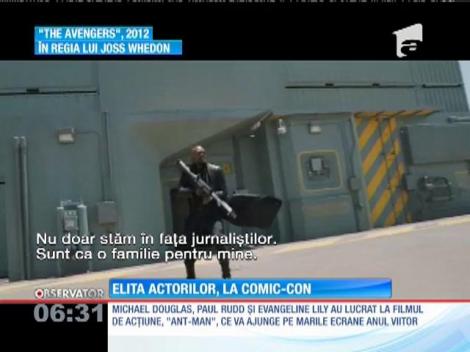 Actorii s-au reunit la expoziţia Comic-Con, pentru a vorbi despre noile lor filme