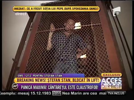 Ştefan Stan, blocat în lift!