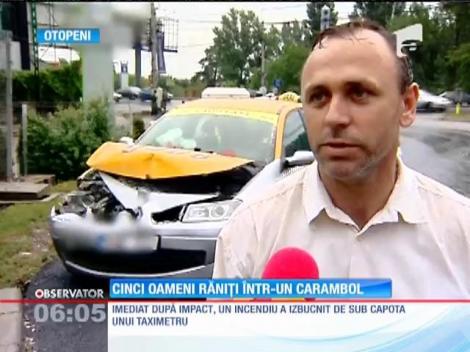 Carambol violent, pe  Drumul Naţional 1, în Otopeni