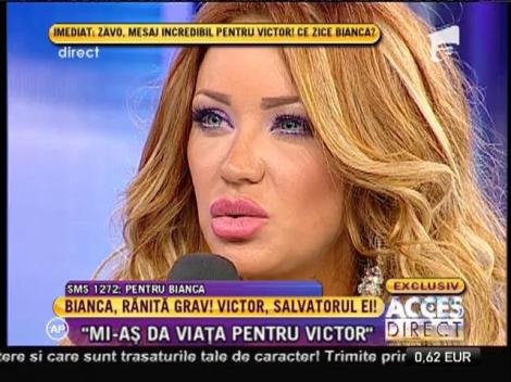 Bianca Drăguşanu: "Mi-aş da viaţă pentru Victor Slav"