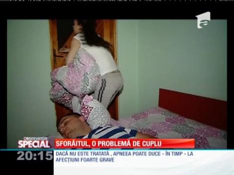 Sforăitul, o problema de cuplu