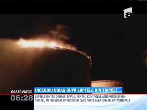 Incendiu în capitala libiană, Tripoli