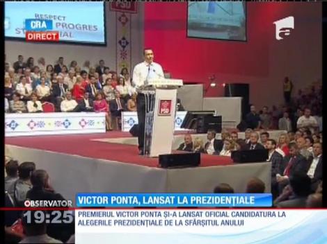 Victor Ponta, lansat la prezidentiale