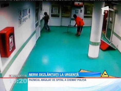 Momente dramatice în spitalul din Bacău! Un pacient şi-a pierdut cumpătul şi a distrus totul în calea lui