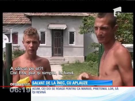 Un tânăr salvat ca prin minune, după ce era să se înece în mare