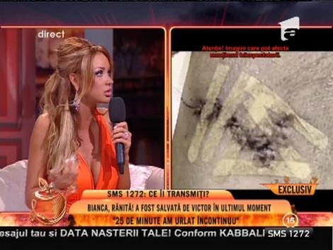 Atenţie! Imagini şocante. Cum arată rana Biancăi Drăguşanu