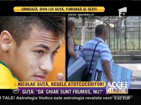 Nicolae Guţă îşi afişează peste tot noul look