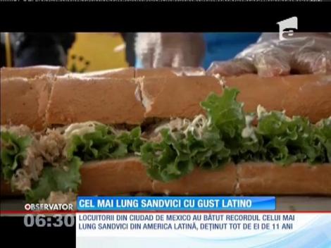 Cel mai lung sandviș a fost preparat în America Latină