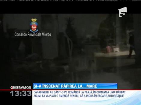 Şi-a înscenat răpirea la mare