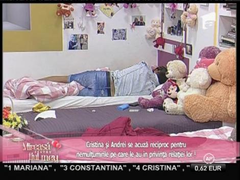 Cristina și Andrei, &icirc;ngrijorați că pasiunea a dispărut din relația lor!
