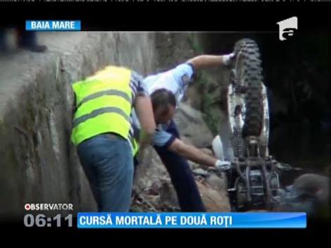 Cursă mortală pe două roți pe o șosea din Baia Mare