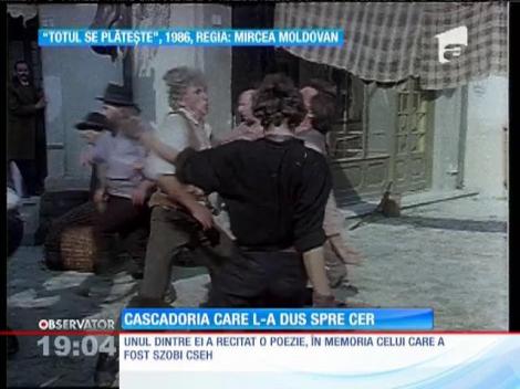 Actori şi prieteni au plâns la căpătâiului lui Szobi Cseh! Cascadorul va fi înmormântat mâine cu onoruri militare