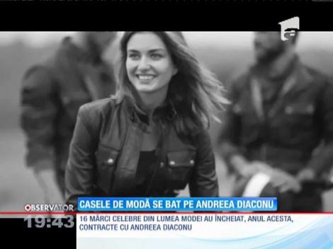 Casele de modă se bat pe Andreea Diaconu