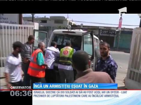 Două ore a rezistat armistiţiul umanitar din Fâşia Gaza, din 72 cât se convenise iniţial
