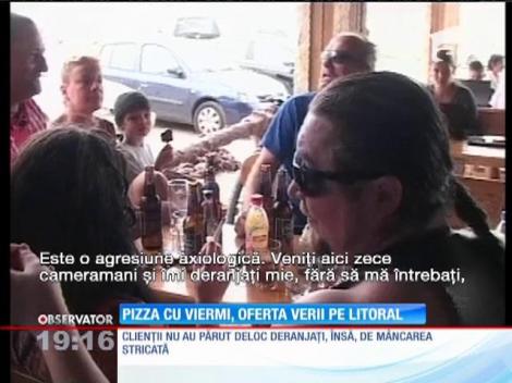 Pizza cu viermi, oferta verii pe litoral