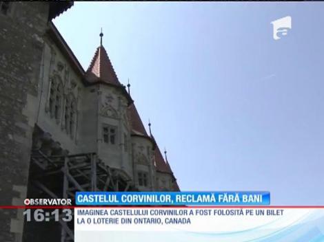 Castelul Corvinilor din Hunedoara, reclamă fără bani