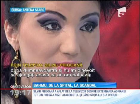 Silviu Prigoană nu a știut de operația Adrianei Bahmuțeanu