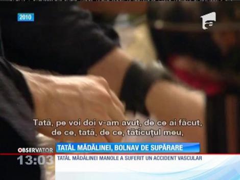 Tatăl Mădălinei Manole a suferit un accident vascular