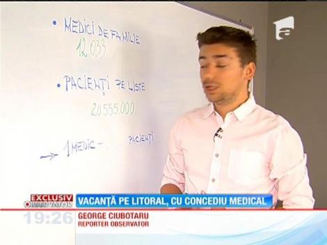 Vacanţă pe litoral, cu concediu medical