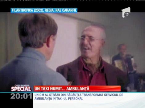Un om al străzii din Rădăuţi foloseşte ambulanţă pe post de taxi