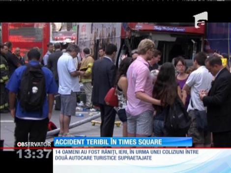 Accident teribil în Times Square