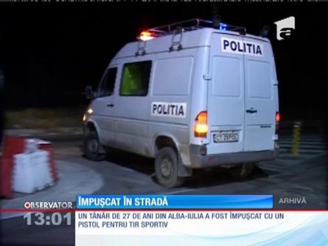 Tânăr din Alba-Iulia, împuşcat în plină stradă