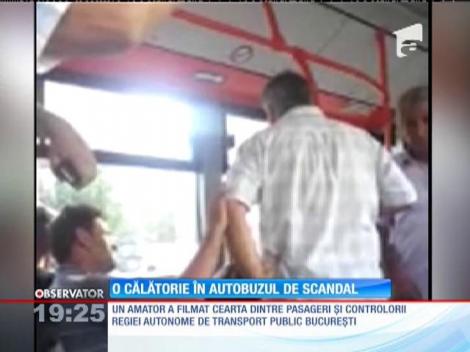 Scandal între controlorii RATB şi călători