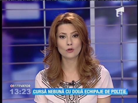 Cursă nebună cu două echipaje de poliţie