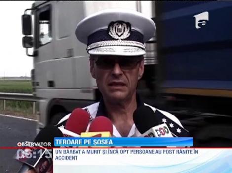 Accident petrecut pe o şosea din Constanţa