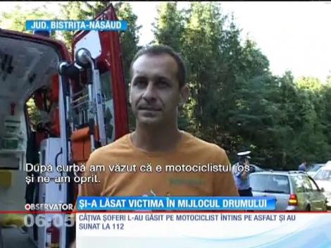 Un adolescent a lovit în plin un motociclist și a fugit de la locul accidentului