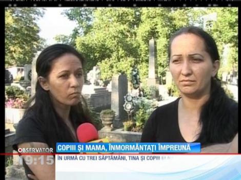 Mama însărcinată în şapte luni şi cei doi copii ai ei, ucişi în Franţa, au fost conduşi pe ultimul drum