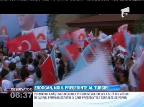 Recep Erdogan a câştigat alegerile prezidenţiale în Turcia