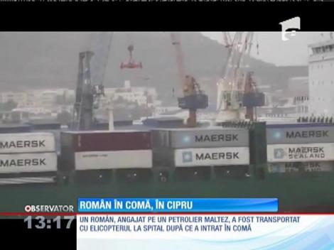 Un român, angajat pe un petrolier maltez, a ajuns în comă la spital