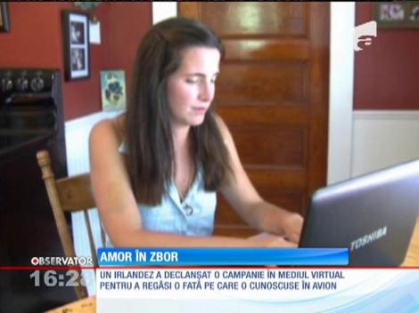 Un irlandez a declanşat o campanie pe Twitter pentru a regăsi o fată pe care o cunoscuse în avion