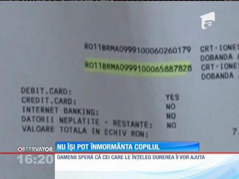 Nu îşi pot înmormânta copilul