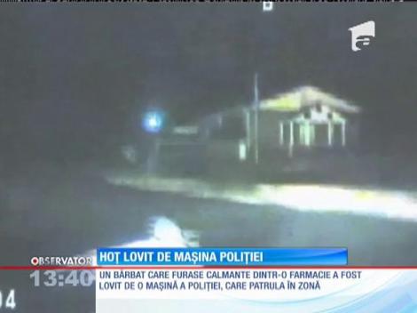 Un hoț din SUA a fost lovit de mașina poliției