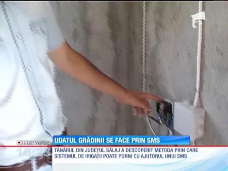 Udatul grădinii se face prin SMS