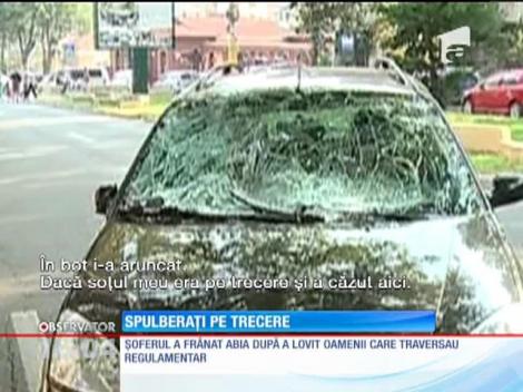 Trei adulți și un copil, spulberați pe trecerea de pietoni