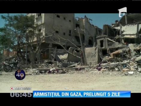 Armistiţiul din Gaza, prelungit 5 zile