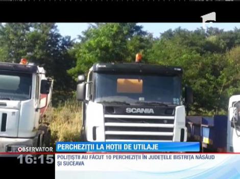 Percheziții la hoții de utilaje