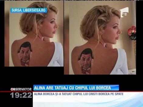 Alina are tatuaj cu chipul lui Borcea