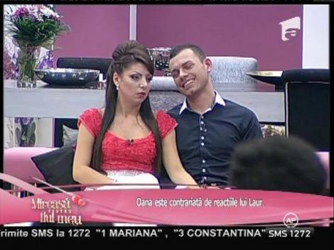 Oana este contrariată de reacțiile lui Laur