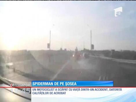Spiderman de pe șosea
