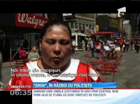 Batman, Mickey , Minnie Mouse, Sponge Bob şi alţi eroi din desene au protestat în Times Square