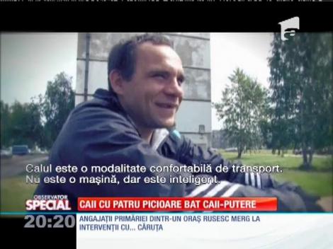 Caii cu patru picioare bat caii-putere