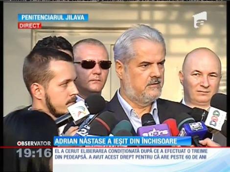 Adrian Năstase a ieșit din penitenciar