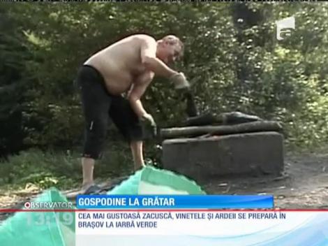 Zacuscă, vinete şi ardei, pregătite la iarbă verde