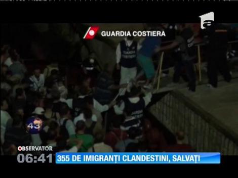 355 de imigranţi africani, salvați de pe mare